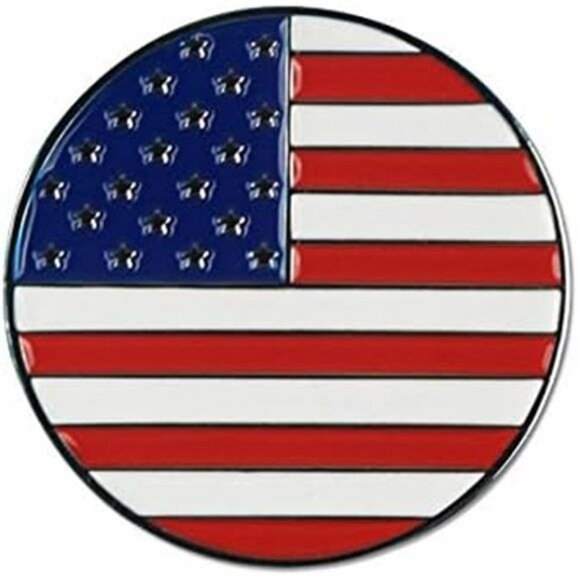 Lot of 10 Golf Ball Markers Assorted Patterns - Soft Enamel Technique - Picture 2 of 6